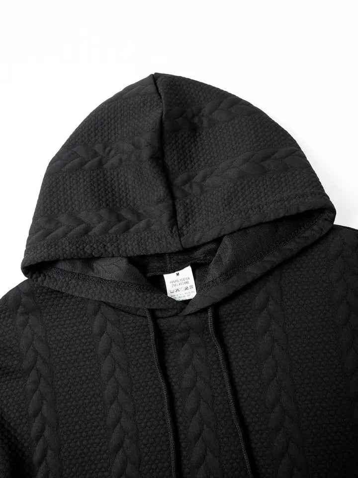 Connolly - Pulover Casual Tricotat cu Glugă și Buzunar Frontal