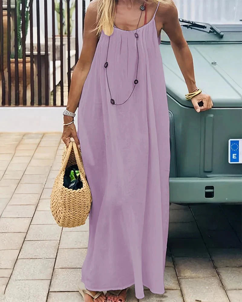 Antonia | Rochie lounge tip camisole, fără spate